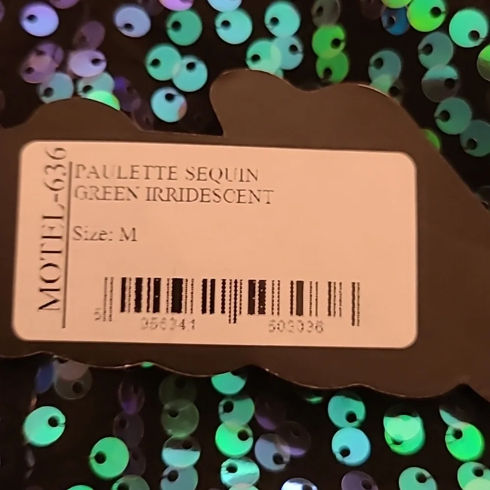 Poison Ivy green sequined body suit romper by Motel - Picture 9 of 9